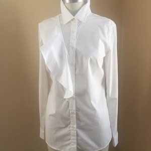 BANANA REPUBLIC Crisp White Button Shirt Blouse 6